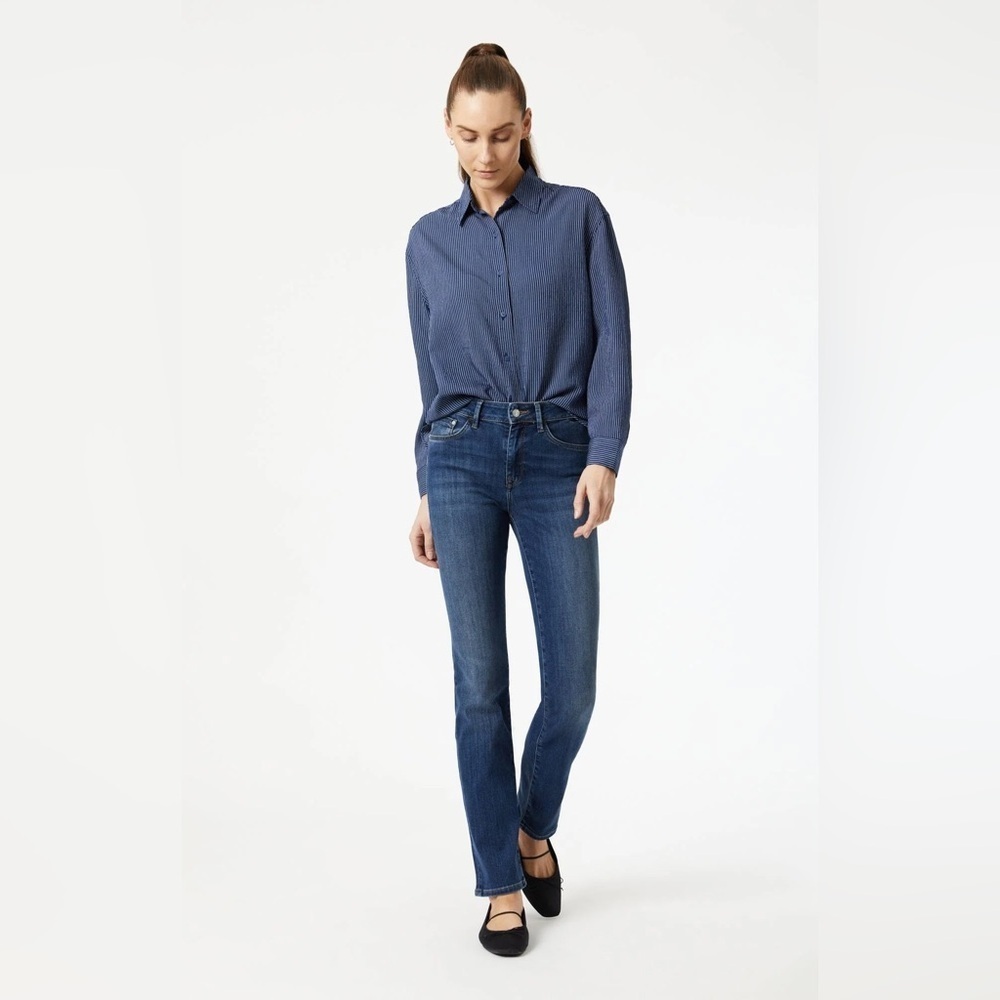 Mavi Kendra High-Rise Straight Leg Jeans 32